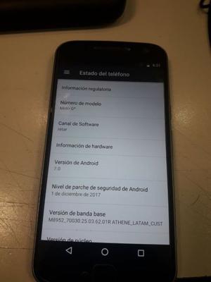 vendo moto G4 play impecable con templado y cargador