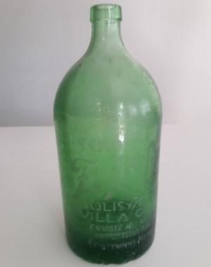 Antiguo Botellon de Soda 1L. Vidrio Verde. Ideal Deco y