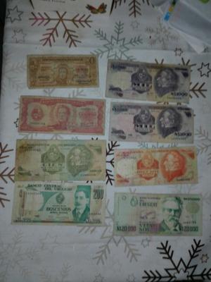 Billetes uruguay coleccionables