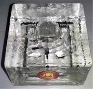 Cubo De Cristal Porta Vela, Walther glas importado 518 grs
