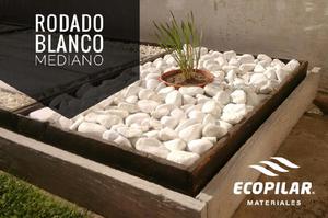 Piedra Rodado Blanco (Calidad Premium)