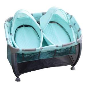 Practicuna Plegable Cuna Bebe Mellizos Mega Baby Con Moisés