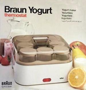 YOGURTERA BRAUN NUEVA $ 790-VASOS DE VIDRIO