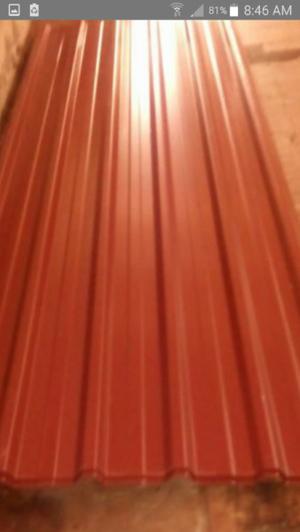 chapa trapzoidal rojo teja c25 t- laminas de 4.60m