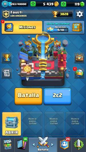 Cuenta clash arena 12 con todas las legendarias cambio de