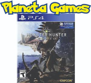 Monster Hunter World Playstation Ps4 Fisicos Caja Cerrada