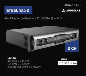 Potencia Audiolab Steel S15.2, 2x2300w Rms. Envio Gratis!