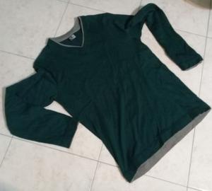 REMERA MANGA LARGA VERDE TALLE M