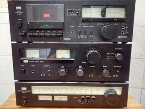 Sansui: Amplificador A 40 - Cassette Deck D 90 - Tuner TU