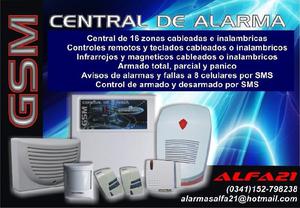 ALARMA INALAMBRICA CON COMUNICADOR GSM2.0 ALFA21