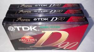 Cassettes Tdk De Audio D 90 Lote X 3 U Graban Reproducen