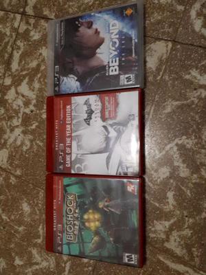 Juegos originales PS3 Bioshock, Batman Arkham City, Beyond