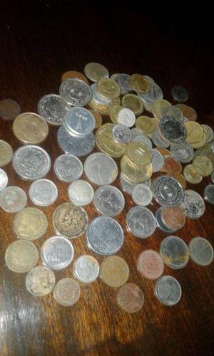 LOTE DE CIEN MONEDAS ARGENTINAS Y OTROS PAICES