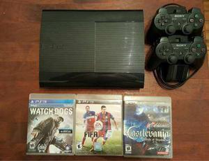 Playstation 3 - 500 Gb - Fifa 15, Watchdog Y Castlevania