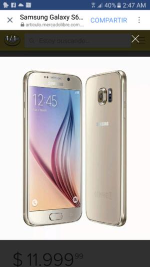 Samsung Galaxy S6 como nuevo.