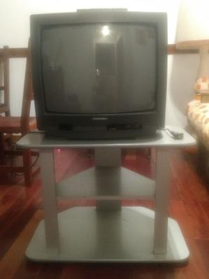 TV Grundig 21 pulgadas + Mesa TV de melamina