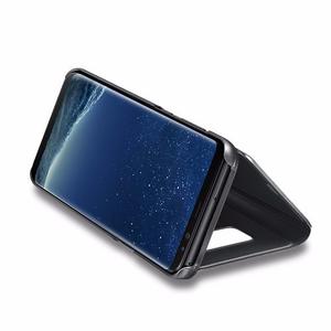 Funda Clear View Flip Cover Samsung Note 8 S8 Plus Standing