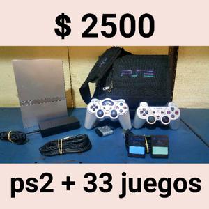 PS2 + BOLSO+ 33 JUEGOS!!!!!!!!!!