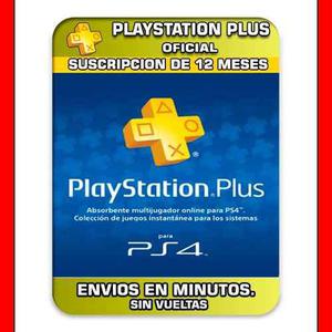 Psn Plus 12 Meses Playstation Ps4 Promocion Cuenta!