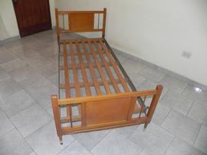 Vendo Cama de madera Guatambú de una plaza