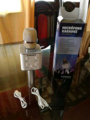 Vendo micrófono karaoke con parlante Bluetooth