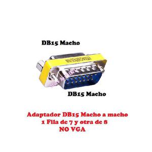 Adaptador DA15 Macho/macho tipo game port 78 pin Bs As