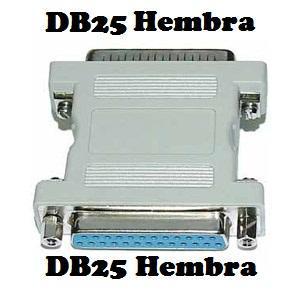Adaptador Puerto Db25 Hembra A DB25 Hembra Apto serial y