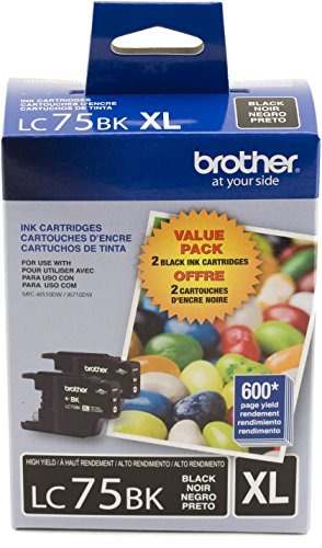 Brother Impresora Lc752pks 2 Pack De Lc-75bk Cartuchos De Ti