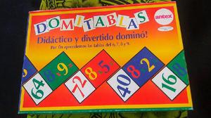 DOMITABLAS. ANTEX. JUEGO DE MESA. Dominó para aprender las