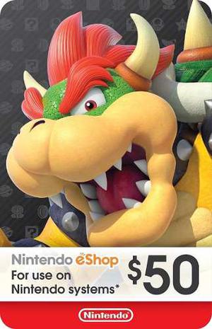 Nintendo - E Shop Card 50 Usd|eeuu Store - Ecash | Valhalla