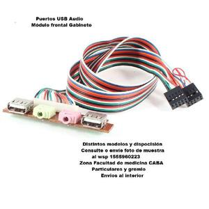 Puertos USB audio Frontal Gabinete ATX Bs As
