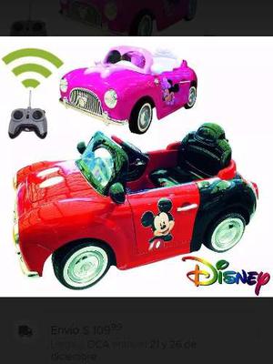 Auto A Bateria Mickey-minnie 12 Volt Radio Control