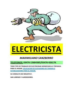 Electricista servicio domiciliario