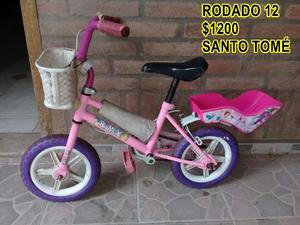 BICICLETA CON CANASTO R12