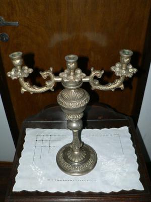 CANDELABRO BRONCE ANTIGUO