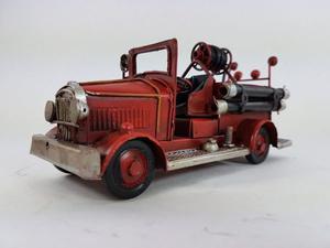 Camion De Bomberos Miniatura Decorativo Escala