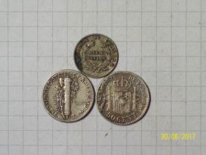 Colección 3 Monedas De Plata 7 Gr
