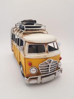 Combi Volkswagen Chapa Decorativa Miniatura Escala Camioneta