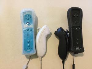 Control Remoto Nintendo Wii Con Funda Y 2 Joysticks