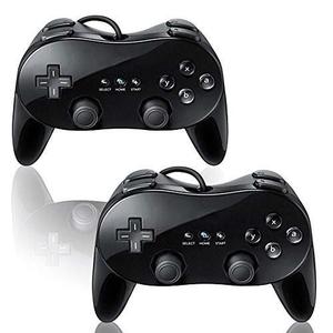 Donop Controlador 2 Paquete Negro Para Wii, Consola Clásica