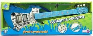 Guitarra Rockera Electrica C/ Cuerdas Y Sonidos Nene Bigshop