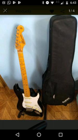 Guitarra Stratocaster SX S7 Black Vintage Series
