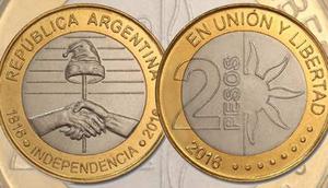 Nueva Moneda De $2 Bicentenario 