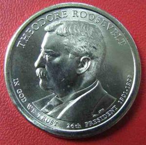 Usa Moneda Presidential Dollars 1 Dolar P  Unc Roosevelt