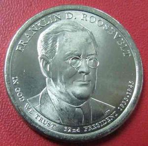 Usa Presidential Dollars 1 Dollar P  Unc F. D Roosevelt