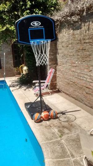 Vendo aro de basquetbol regulable.