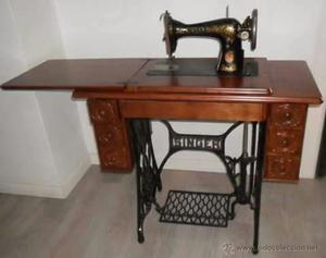 maquina de coser antigua Singer (funciona)