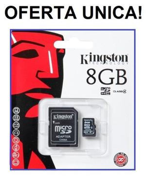 MEMORIA 8GB CLASE 4 KINGSTON NUEVAA