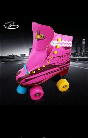 Patines Con Luces Soy Luna Originales Casco Y Asesorios +cas