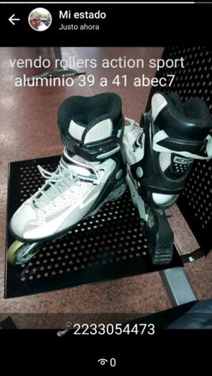 Rollers action sport aluminio abec7
